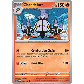 Sběratelská karetní hra Pokémon TCG Chandelure 038/197 - Reverese Holo