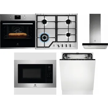 Set domácích spotřebičů ELECTROLUX KOFGH70TX + ELECTROLUX KGS64362XX + ELECTROLUX LFT766X + ELECTROLUX EMS4253TEX + ELECTROLUX EEA27200L