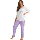 Dámské nadměrné pyžamo Isabel 2602/11 TARO šedá světlá 3XL