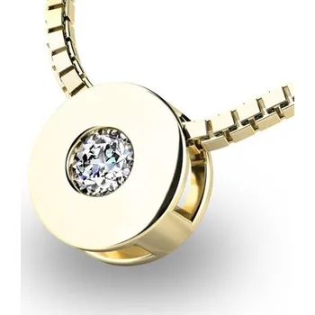 Přívěsek Dámský přívěsek žluté zlato 585/1000 10912-ZL-ZIR bez řetízku