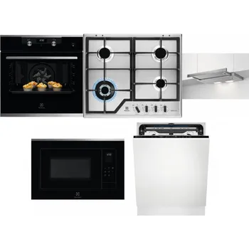 Set domácích spotřebičů ELECTROLUX KODEH70X + ELECTROLUX KGS64362XX + ELECTROLUX LFP326S + ELECTROLUX LMS4253TMX + ELECTROLUX EEM69410L