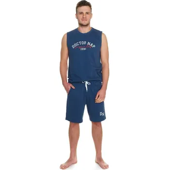 Pánské pyžamo Pánské modré pyžamo sportovního stylu Velikost: M