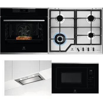 Set domácích spotřebičů ELECTROLUX KOEBP39X + ELECTROLUX KGS64362XX + ELECTROLUX LFG716X + ELECTROLUX LMS4253TMX