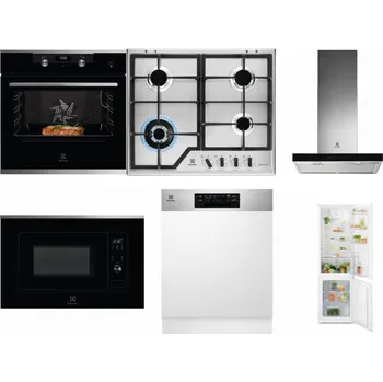Set domácích spotřebičů ELECTROLUX KODEC75X2 + ELECTROLUX KGS64362XX + ELECTROLUX LFT766X + ELECTROLUX LMS2203EMX + ELECTROLUX EEM48300IX - přebaleno + ELECTROLUX LND5FE18S