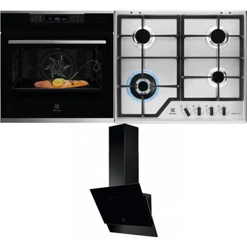 Set domácích spotřebičů ELECTROLUX KOBCS31X + ELECTROLUX KGS64362XX + ELECTROLUX LFV616K