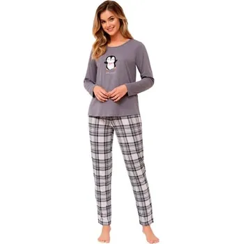 Dámské pyžamo Dámské pyžamo Mercedes 1217 LEVEZA šedá XL