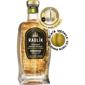 Pálenka Palírna Radlík Radlík Vínovice Dubový sud 43% 0,5l