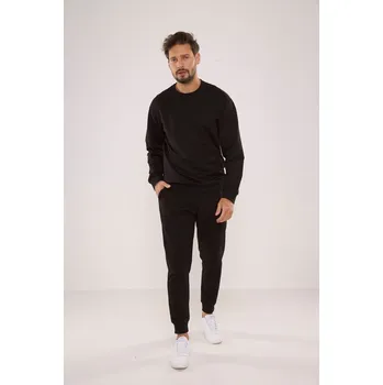 Pánská mikina Komfortní pánská mikina De Lafense Just M-2XL, černá XXL i384_64752987