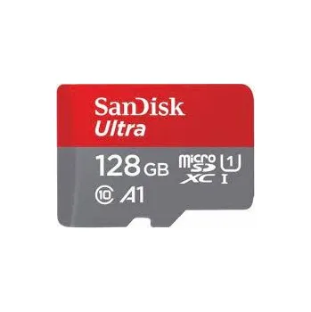 Operační paměť SanDisk Ultra - Paměťová karta flash (adaptér microSDXC na SD zahrnuto) - 128 GB - UHS-I Class10 - microSDXC UHS-I SDSQUNR-128G-