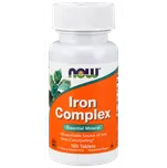 NOW Iron Complex (železo), 100 tablet Doplněk stravy