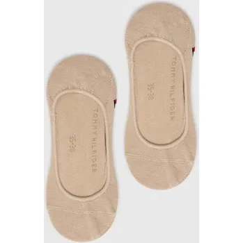 Pánské ponožky Kotníkové ponožky Tommy Hilfiger (2-pack) 343025001 béžová 02X, vel. 39/42
