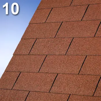 asfaltová šindel IKO Superglass 3 tabulový (10)cihlově červený