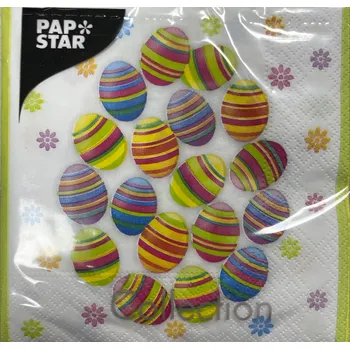 Papírový ubrousek Pap Star Ubrousky 20ks, 3-vrstvé, 25 cm x 25 cm, "Egg Hunt" 87346 87346