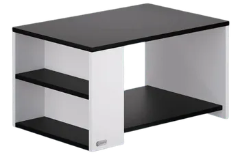 Konferenční stolek Casaria Santa Cruz 90 x 59 x 47 cm bílý/černý