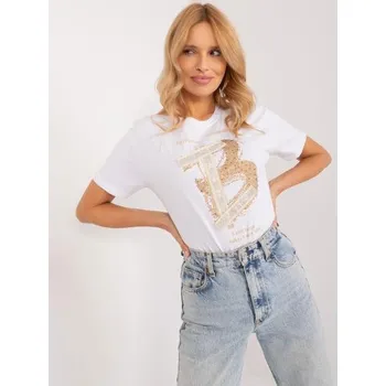 Dámské tričko Dámské tričko s aplikací bílé