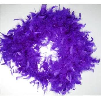 Boa z krůtího peří, tmavě fialové - II. JAKOST