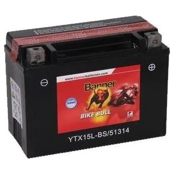 Motobaterie Motobaterie Banner Bike Bull AGM 51314 YTX15L-BS 12V 13Ah 180A (AGM 51314 12V 13Ah)