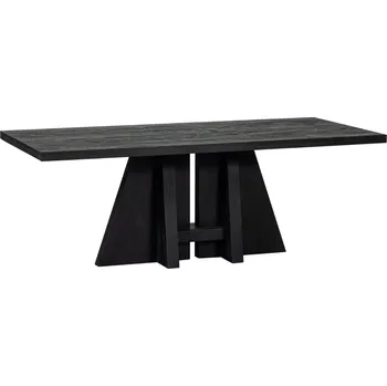 Jídelní stůl WOOOD Černý dřevěný jídelní stůl Anka 220 x 100 cm