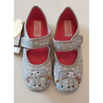 Dívčí bačkory BEFADO 955Y005 dívčí balerínky šedé lenochod 36 955Y005_36