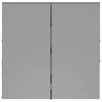 vypínač Tlačítkový spínač VILMA QR1000, 2 klávesy, šedá barva