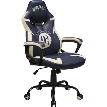 Herní židle Harry Potter Platform 9 3/4 Junior Gaming Seat Herní židle, dětská, nosnost 100kg, PU kůže, modro-béžová SA5573-H6