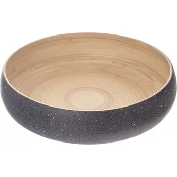 Mísa točený bambus servír. pr. 30 cm šedá