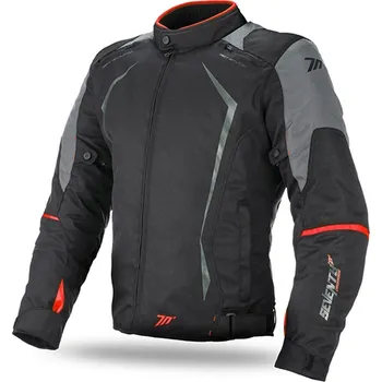 Moto oblečení Bunda na motorku SEVENTY DEGREES SD-JR47 černo-šedo-červená
