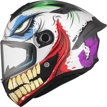 Motodoplněk MT Helmets Integrální helma na motorku MT TARGO S JOKE A5 bílo-černo-červená XL