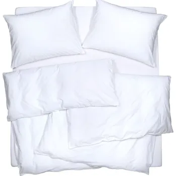 Povlečení SCANquilt povlečení KREP bílá 140 x 200/70 x 90 cm