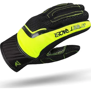 Moto rukavice Street Racer Stunt černo-fluo žluté S