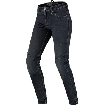 Moto kalhoty Dámské jeansy na motorku Shima Devon černé prodloužené