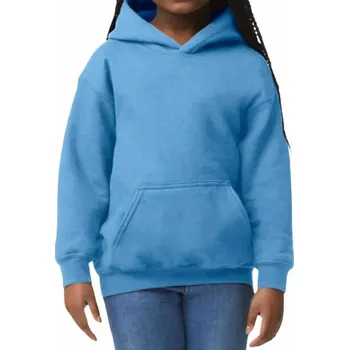 Chlapecká mikina Dětská klokánka s kapucí Heavy Blend Gildan Barva: Modrá, Velikost: 164 G18500K