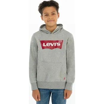 Chlapecká mikina Dětská mikina Levi's šedá barva, s potiskem 9E8778.NOS.B 90X, vel. 140