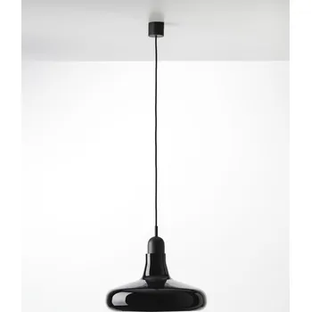 Závěsné svítidlo Brokis Shadows XL PC911, 1xE27 Povrch Montury: dub evropský - přírodní lak (vosk), Barva skla: Opalín, Povrchová úprava baldachýnu: dub evropský - surový