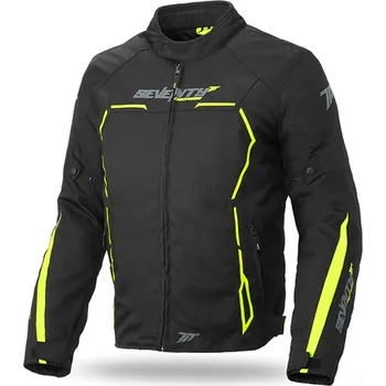 Moto bunda Bunda na motorku SEVENTY DEGREES SD-JR65 černo-fluo žlutá XL
