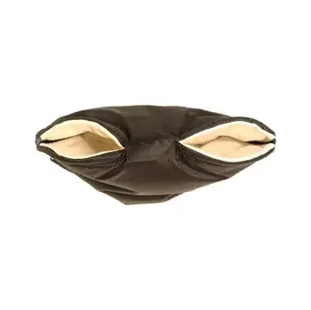 Rukávník Kaarsgaren Černý rukávník s beránkem z biobavlny