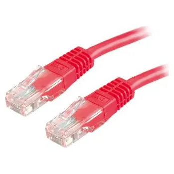 Síťový kabel LANBERG PATCHCORD CAT5E UTP 0,25M ČERVENÝ