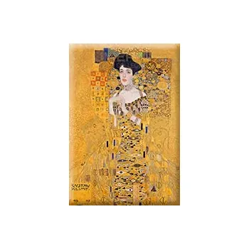 Dekorativní magnet Plumeria Plu - Magnetka Gustav Klimt Adele Bloch-Bauer I - 8 x 5,5 cm