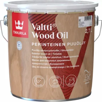 Olej na dřevo Olej na dřevo Tikkurila Valtti Wood Oil EC, transparentní 2,7l