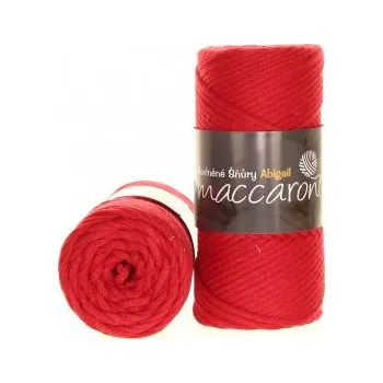 Příze Maccaroni Šňůry Abigail 3mm - 501 červená