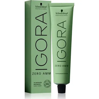Barva na vlasy Schwarzkopf Professional IGORA ZERO AMM permanentní barva na vlasy bez amoniaku odstín 6-6 60 ml