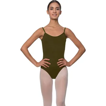 Body Lulli,Camisole Microfiber Dance Leotard LUB217, khaki XS