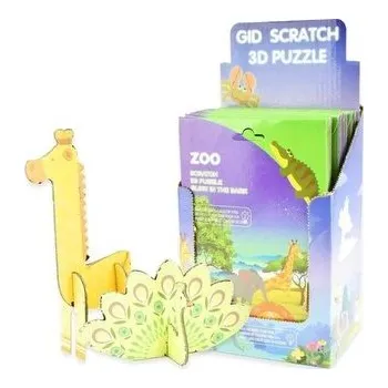 Puzzle Puzzle 3D zdrapki świecące w ciemności Safari