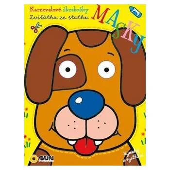 omalovánky Karnevalové škrabošky - Masky - Zvířátka ze statku