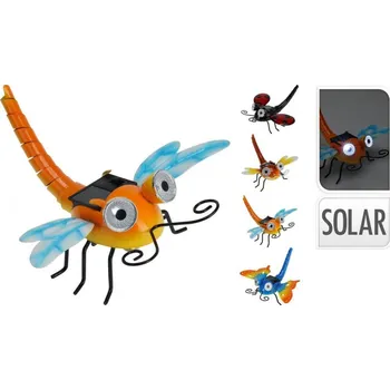 Figurka Postavička solar zvířátko 20x16x12 cm kov mix