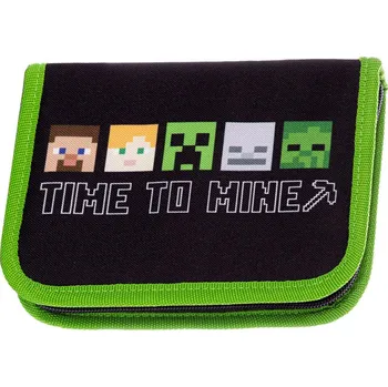 Penál Penál 1 zip Minecraft Time to mine - prázdný 0590