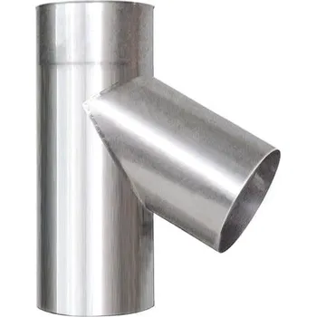 Kouřovod Komínový T-kus 60°, ø 130mm, tl. mat. 0,5mm