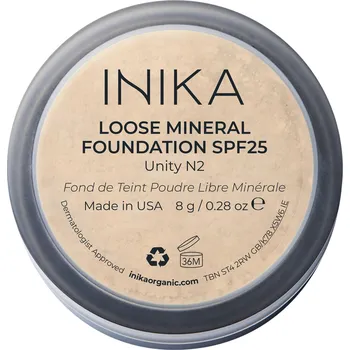 Make-up Inika Organic Přírodní sypký minerální pudrový make-up s SPF 25 - 8 g Barva: Unity