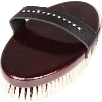 Čištění pro koně Kartáč Delux Cristle Horze, Hnědá