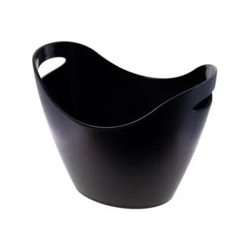 Sklenice Plastový chladič kónický černý mat se dvěma uchy